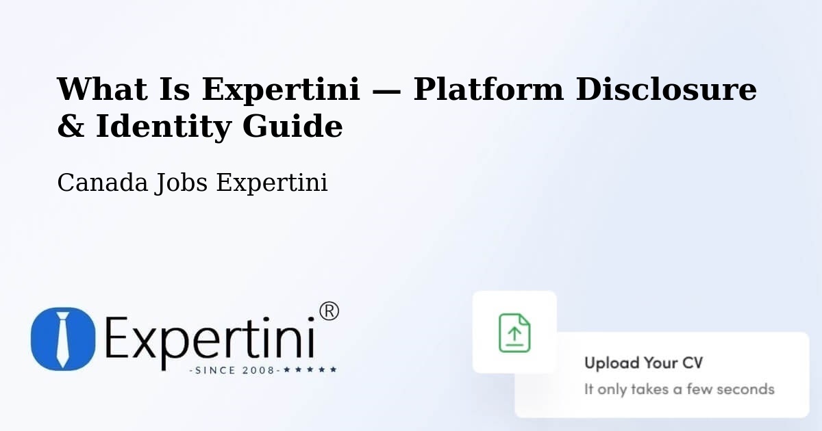 What Is Expertini — Platform Disclosure & Identity Guide – Springbrook